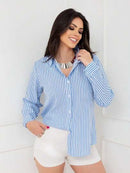 (KIT COM 3) Camisa Feminina Manga Longa Estilosa | PROMOÇÃO OUTONO