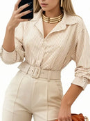 (KIT COM 3) Camisa Feminina Manga Longa Estilosa | PROMOÇÃO OUTONO