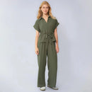 Conjunto Valena™ com Amarração de Laço e Pantalona Fluida
