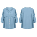 Cardigan Marelia™ em Linho de Algodão com Detalhes Vazados e Decote Em V / Sofisticação Exclusiva Inspirada No Mediterrâneo