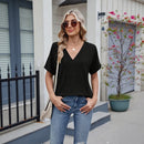 (PAGUE 1 LEVE 2) Blusa Elvara™ com Decote V e Estilo Atemporal