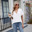 (PAGUE 1 LEVE 2) Blusa Elvara™ com Decote V e Estilo Atemporal