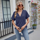 (PAGUE 1 LEVE 2) Blusa Elvara™ com Decote V e Estilo Atemporal