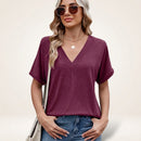 (PAGUE 1 LEVE 2) Blusa Elvara™ com Decote V e Estilo Atemporal