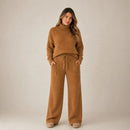 (Pague 1 Leve 2) Conjunto Tatiana de Tricot Mousse - Blusa Gola Alta + Calça